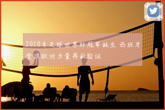2010年足球世界杯冠军诞生 西班牙登顶欧洲力量再获验证